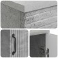 vidaXL Γραφείο Γκρι Σκυροδέματος 142,5 x 50 x 75 εκ.