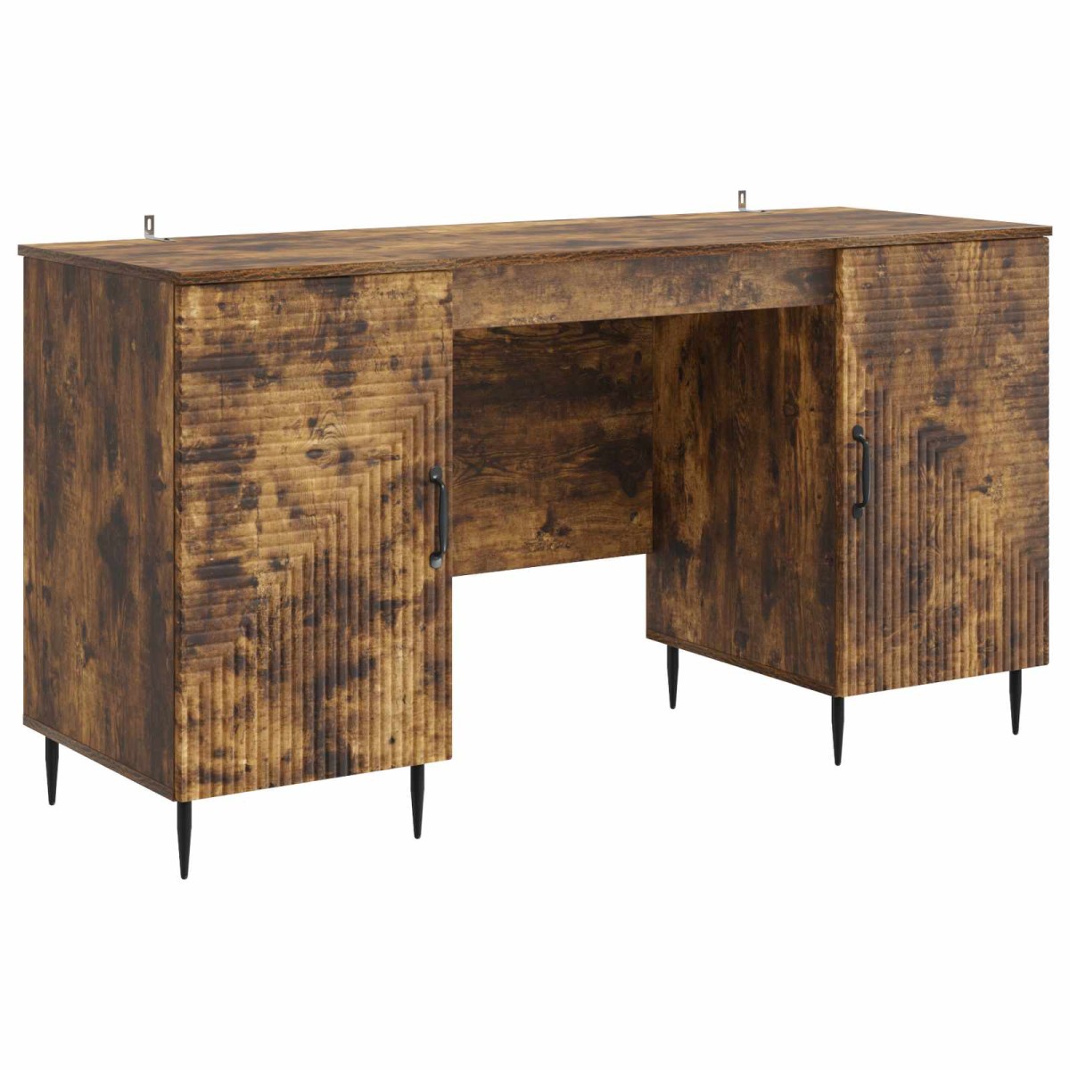 vidaXL Γραφείο Καπνισμένο Ξύλο Δρυός 142,5 x 50 x 75 εκ.