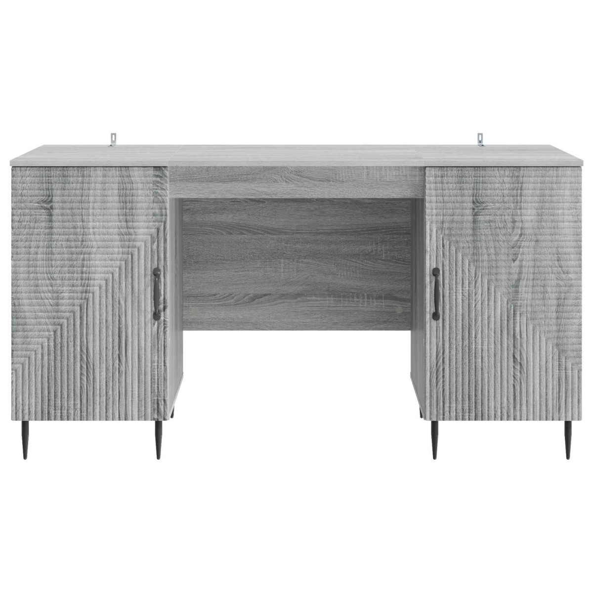 vidaXL Γραφείο Γκρι Sonoma 142,5 x 50 x 75 εκ. Επεξεργασμένο Ξύλο