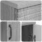 vidaXL Γραφείο Γκρι Sonoma 142,5 x 50 x 75 εκ. Επεξεργασμένο Ξύλο