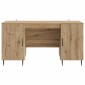 vidaXL Γραφείο Artisan Δρυς 142,5 x 50 x 75 εκ. Επεξεργασμένο Ξύλο