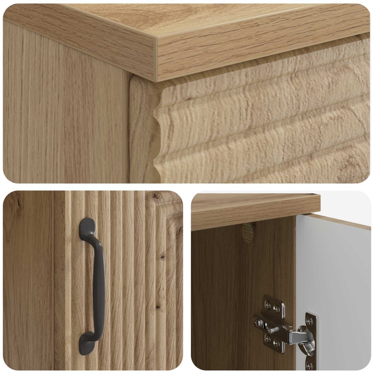 vidaXL Γραφείο Artisan Δρυς 142,5 x 50 x 75 εκ. Επεξεργασμένο Ξύλο