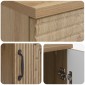 vidaXL Γραφείο Artisan Δρυς 142,5 x 50 x 75 εκ. Επεξεργασμένο Ξύλο