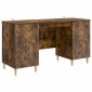 vidaXL Γραφείο Καπνισμένο Ξύλο Δρυός 142,5 x 50 x 75 εκ.