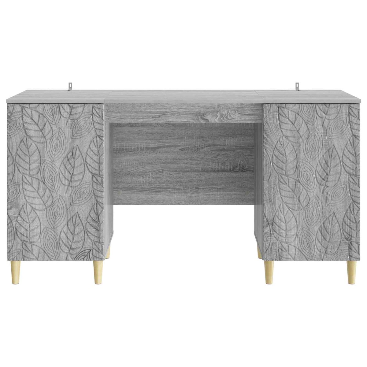 vidaXL Γραφείο Γκρι Sonoma 142,5 x 50 x 75 εκ. Επεξεργασμένο Ξύλο