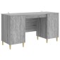 vidaXL Γραφείο Γκρι Sonoma 142,5 x 50 x 75 εκ. Επεξεργασμένο Ξύλο