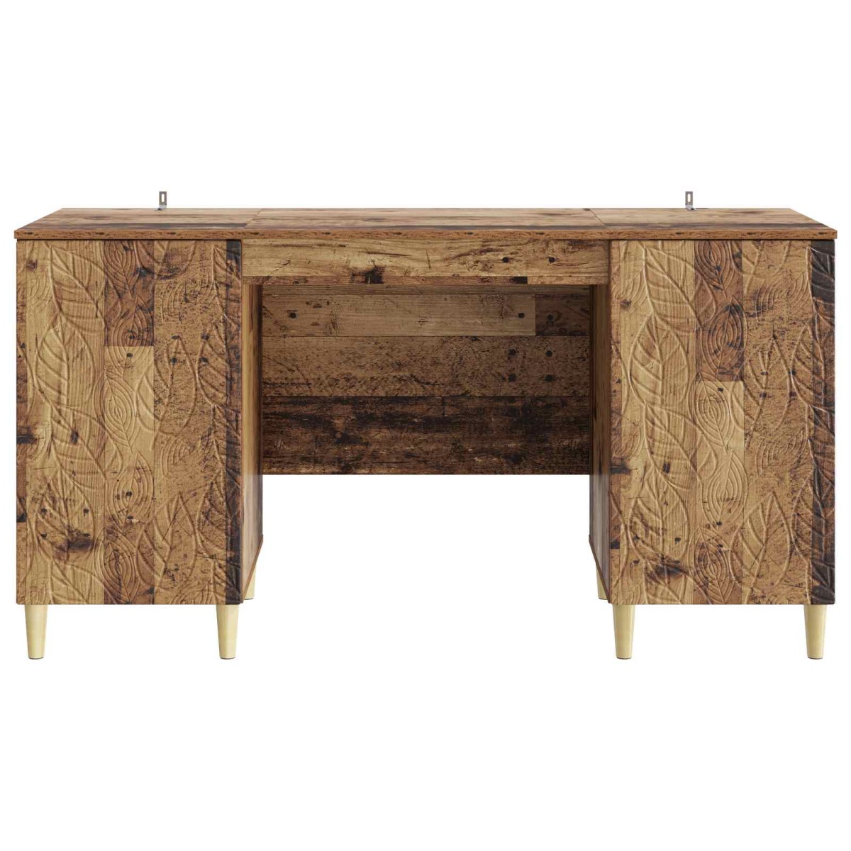vidaXL Γραφείο Παλαιωμένο ξύλο 142,5 x 50 x 75 εκ. Επεξεργασμένο Ξύλο