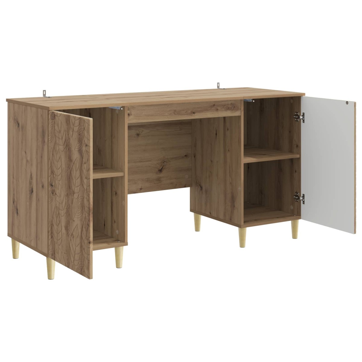 vidaXL Γραφείο Artisan Δρυς 142,5 x 50 x 75 εκ. Επεξεργασμένο Ξύλο