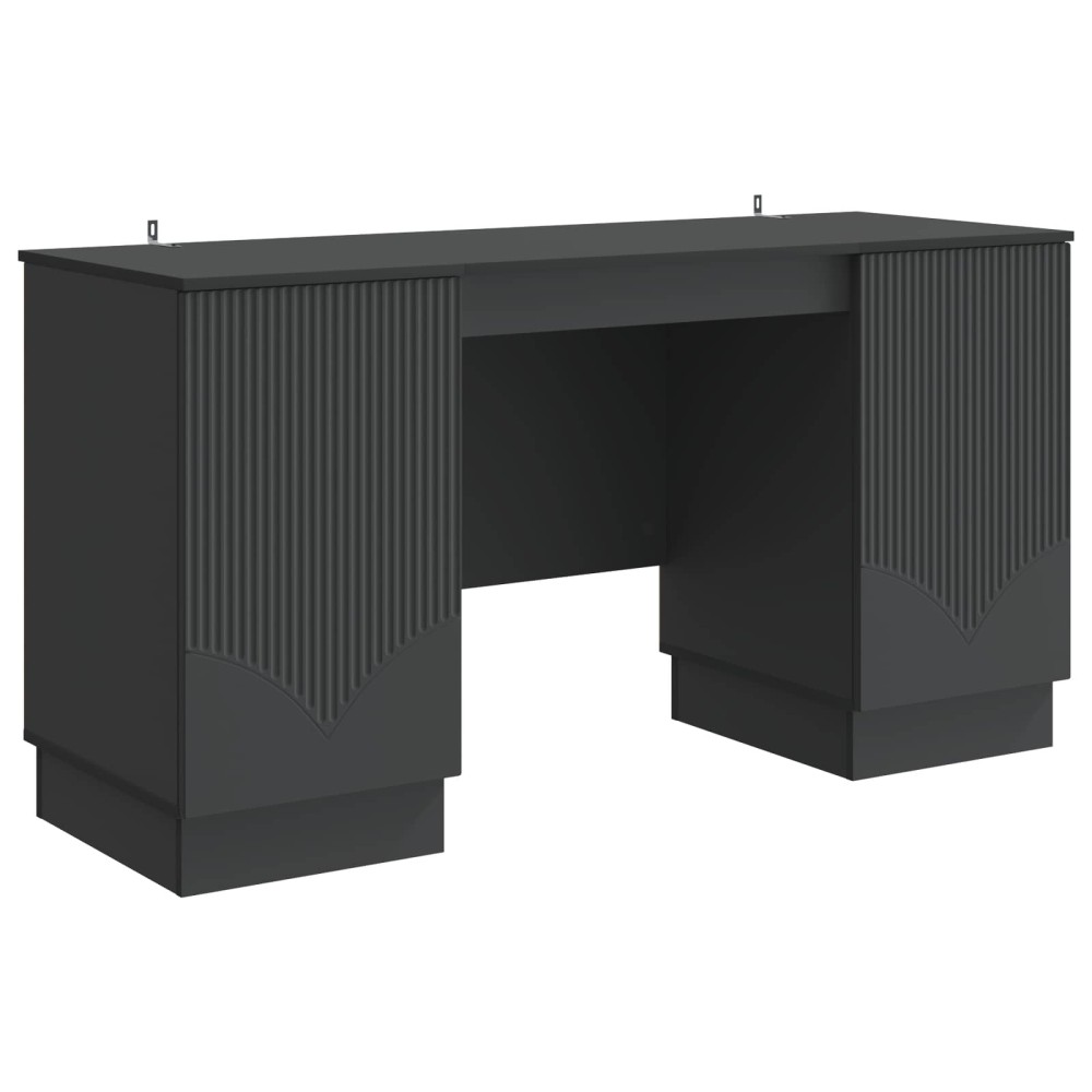 vidaXL Γραφείο Μαύρο 142,5 x 50 x 75 εκ. Επεξεργασμένο Ξύλο