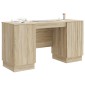vidaXL Γραφείο Sonoma Δρυς 142,5 x 50 x 75 εκ. Επεξεργασμένο Ξύλο