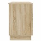 vidaXL Γραφείο Sonoma Δρυς 142,5 x 50 x 75 εκ. Επεξεργασμένο Ξύλο
