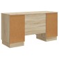 vidaXL Γραφείο Sonoma Δρυς 142,5 x 50 x 75 εκ. Επεξεργασμένο Ξύλο