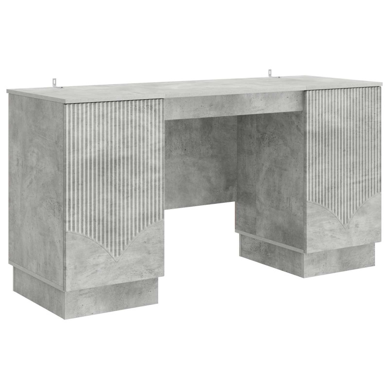 vidaXL Γραφείο Γκρι Σκυροδέματος 142,5 x 50 x 75 εκ.
