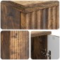 vidaXL Γραφείο Καπνισμένο Ξύλο Δρυός 142,5 x 50 x 75 εκ.
