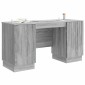 vidaXL Γραφείο Γκρι Sonoma 142,5 x 50 x 75 εκ. Επεξεργασμένο Ξύλο