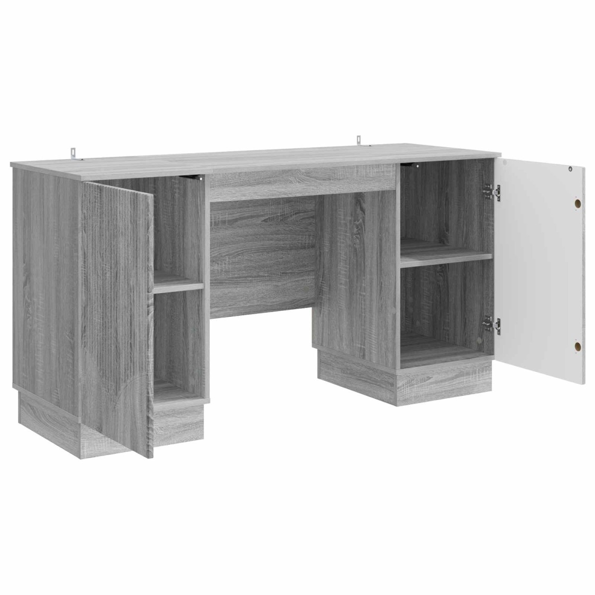 vidaXL Γραφείο Γκρι Sonoma 142,5 x 50 x 75 εκ. Επεξεργασμένο Ξύλο