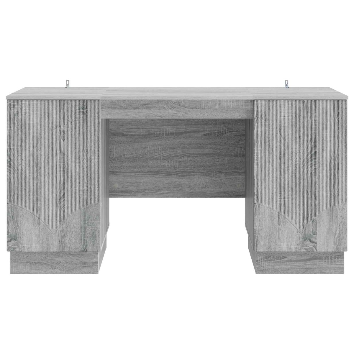 vidaXL Γραφείο Γκρι Sonoma 142,5 x 50 x 75 εκ. Επεξεργασμένο Ξύλο
