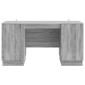 vidaXL Γραφείο Γκρι Sonoma 142,5 x 50 x 75 εκ. Επεξεργασμένο Ξύλο