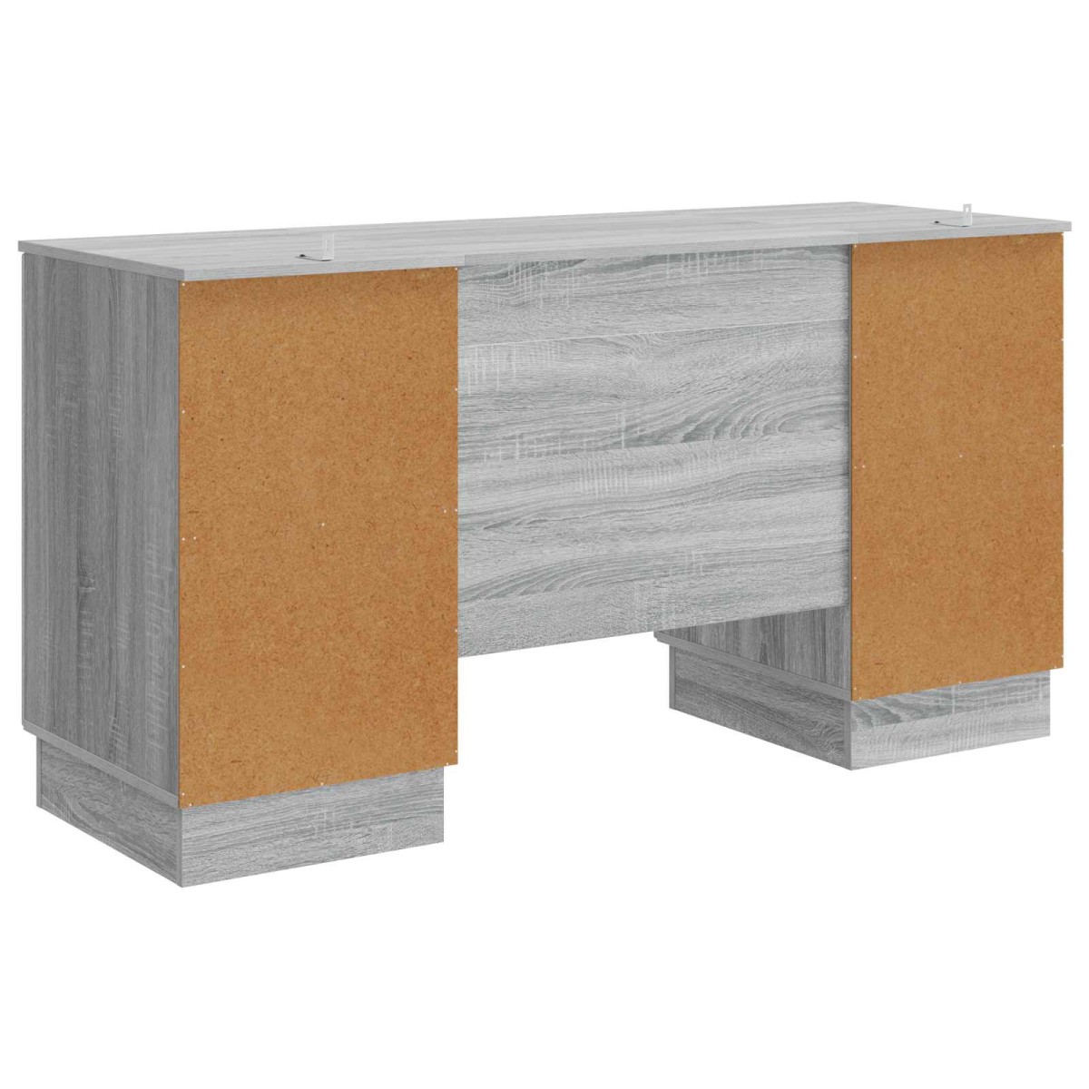 vidaXL Γραφείο Γκρι Sonoma 142,5 x 50 x 75 εκ. Επεξεργασμένο Ξύλο
