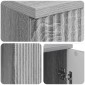 vidaXL Γραφείο Γκρι Sonoma 142,5 x 50 x 75 εκ. Επεξεργασμένο Ξύλο
