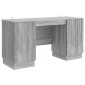 vidaXL Γραφείο Γκρι Sonoma 142,5 x 50 x 75 εκ. Επεξεργασμένο Ξύλο