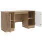 vidaXL Γραφείο Artisan Δρυς 142,5 x 50 x 75 εκ. Επεξεργασμένο Ξύλο