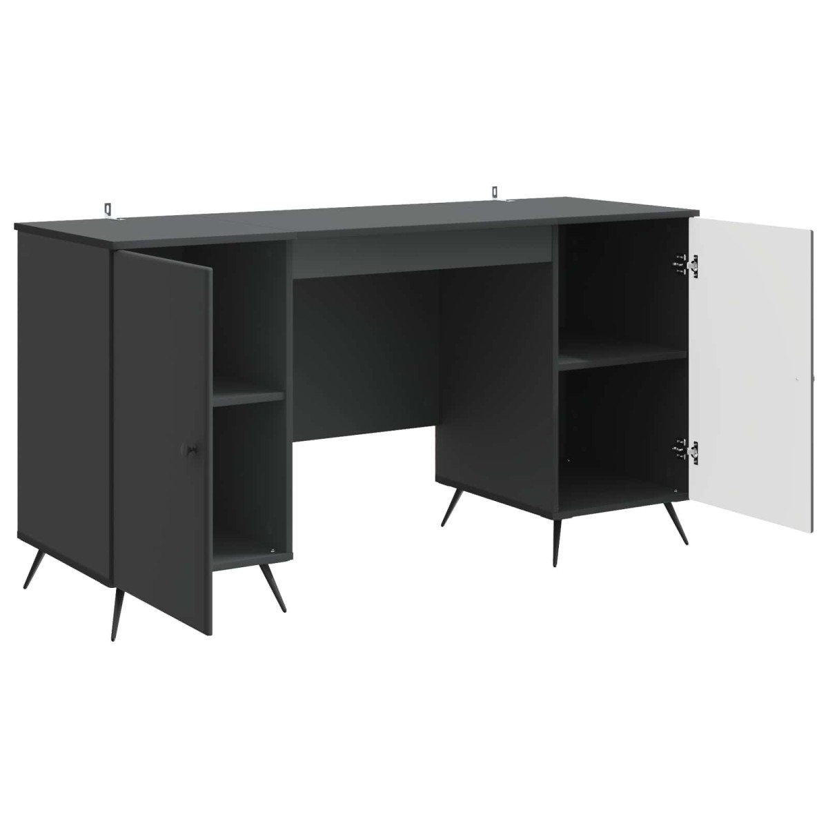 vidaXL Γραφείο Μαύρο 142,5 x 50 x 75 εκ. Επεξεργασμένο Ξύλο