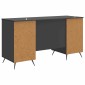 vidaXL Γραφείο Μαύρο 142,5 x 50 x 75 εκ. Επεξεργασμένο Ξύλο