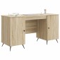 vidaXL Γραφείο Sonoma Δρυς 142,5 x 50 x 75 εκ. Επεξεργασμένο Ξύλο