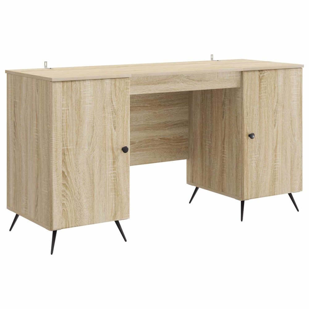 vidaXL Γραφείο Sonoma Δρυς 142,5 x 50 x 75 εκ. Επεξεργασμένο Ξύλο