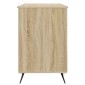 vidaXL Γραφείο Sonoma Δρυς 142,5 x 50 x 75 εκ. Επεξεργασμένο Ξύλο