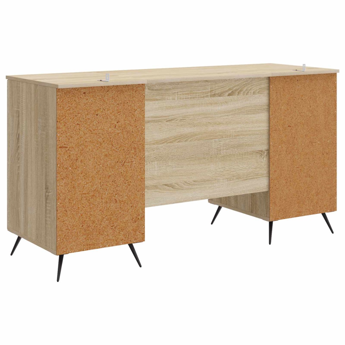 vidaXL Γραφείο Sonoma Δρυς 142,5 x 50 x 75 εκ. Επεξεργασμένο Ξύλο