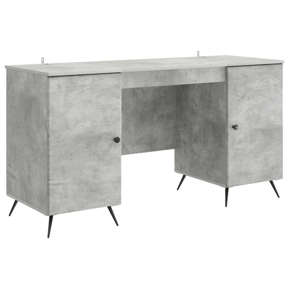 vidaXL Γραφείο Γκρι Σκυροδέματος 142,5 x 50 x 75 εκ.