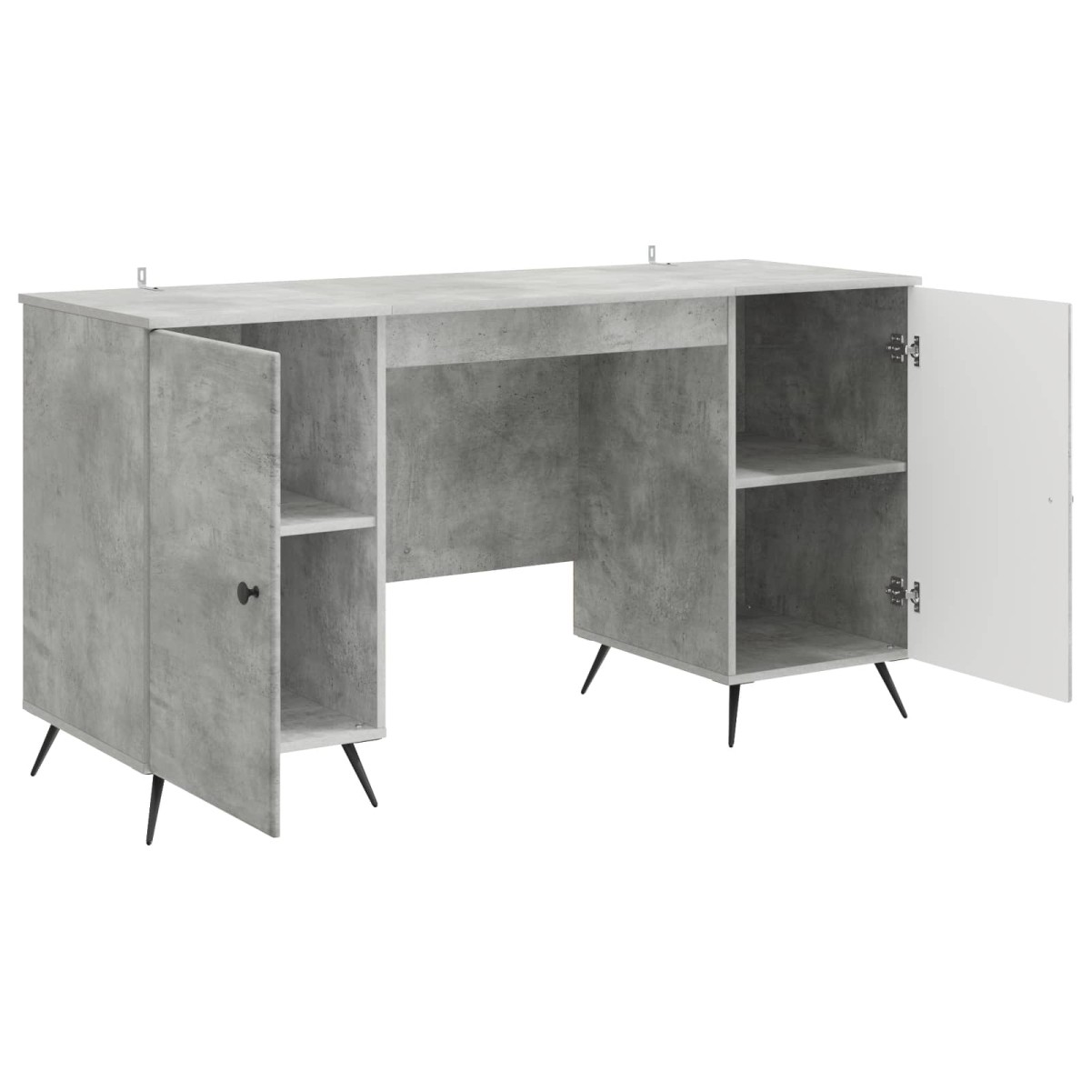 vidaXL Γραφείο Γκρι Σκυροδέματος 142,5 x 50 x 75 εκ.