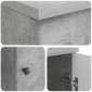 vidaXL Γραφείο Γκρι Σκυροδέματος 142,5 x 50 x 75 εκ.