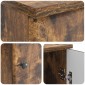 vidaXL Γραφείο Καπνισμένο Ξύλο Δρυός 142,5 x 50 x 75 εκ.
