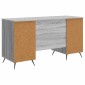 vidaXL Γραφείο Γκρι Sonoma 142,5 x 50 x 75 εκ. Επεξεργασμένο Ξύλο
