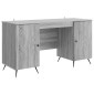 vidaXL Γραφείο Γκρι Sonoma 142,5 x 50 x 75 εκ. Επεξεργασμένο Ξύλο