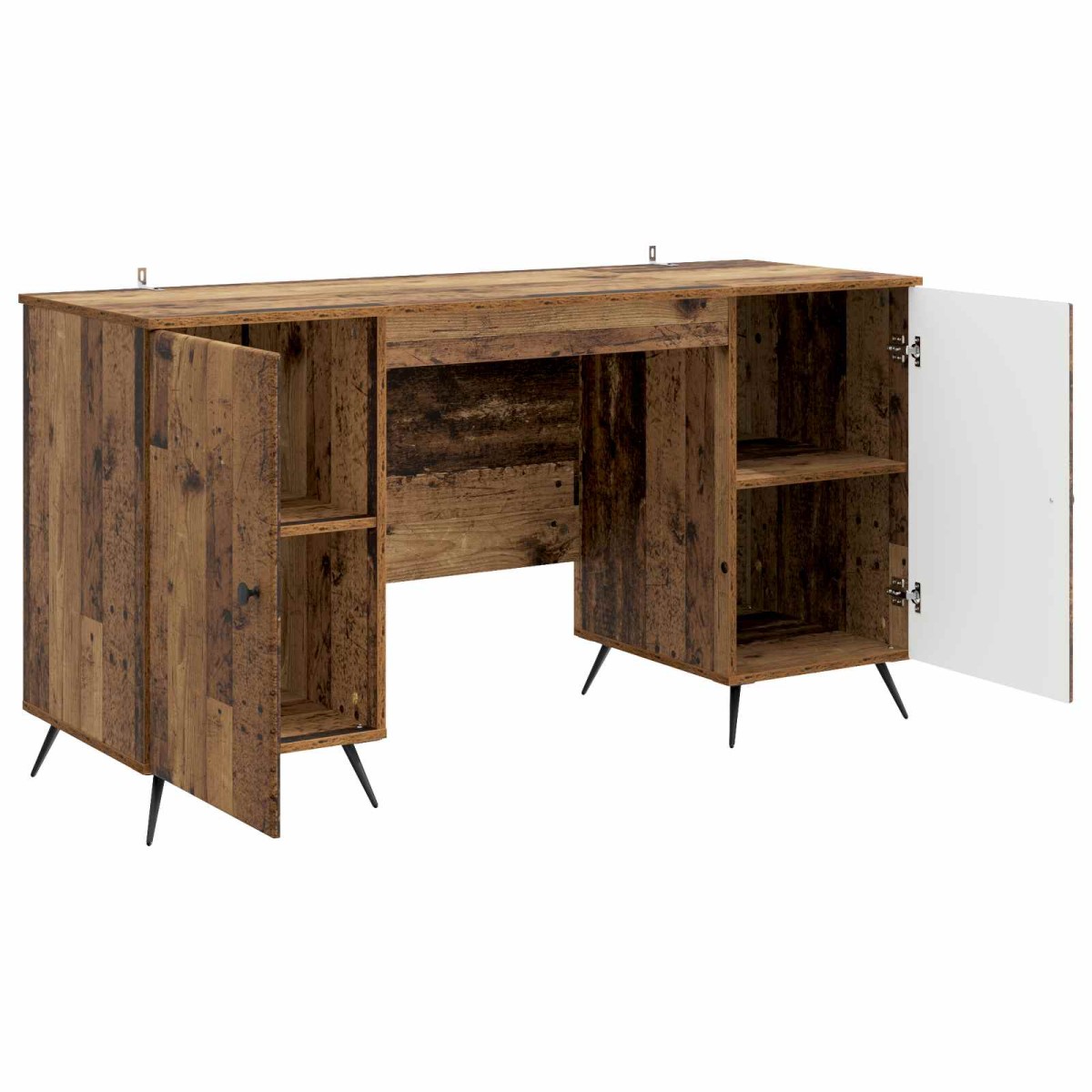 vidaXL Γραφείο Παλαιωμένο ξύλο 142,5 x 50 x 75 εκ. Επεξεργασμένο Ξύλο