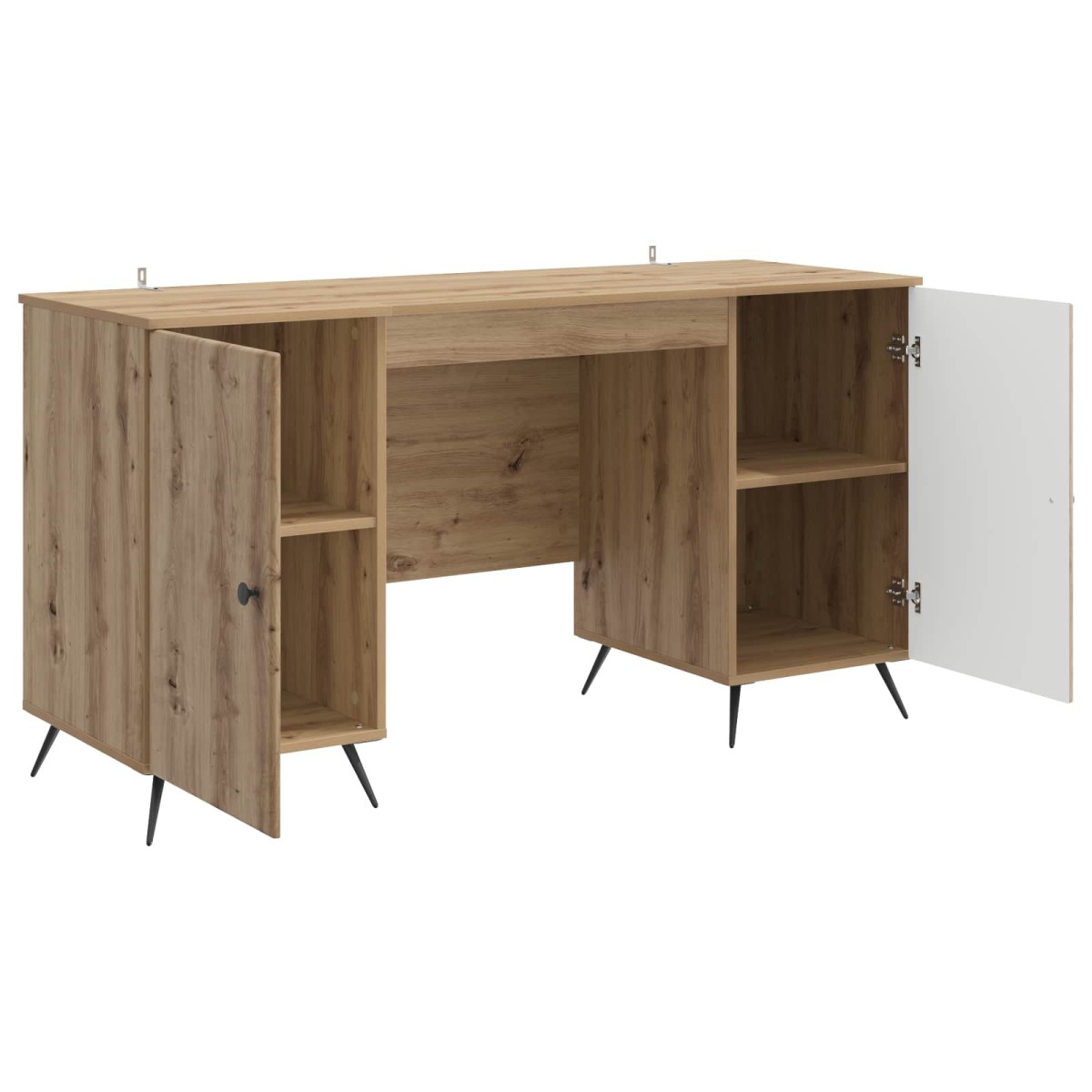 vidaXL Γραφείο Artisan Δρυς 142,5 x 50 x 75 εκ. Επεξεργασμένο Ξύλο