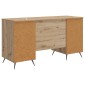 vidaXL Γραφείο Artisan Δρυς 142,5 x 50 x 75 εκ. Επεξεργασμένο Ξύλο