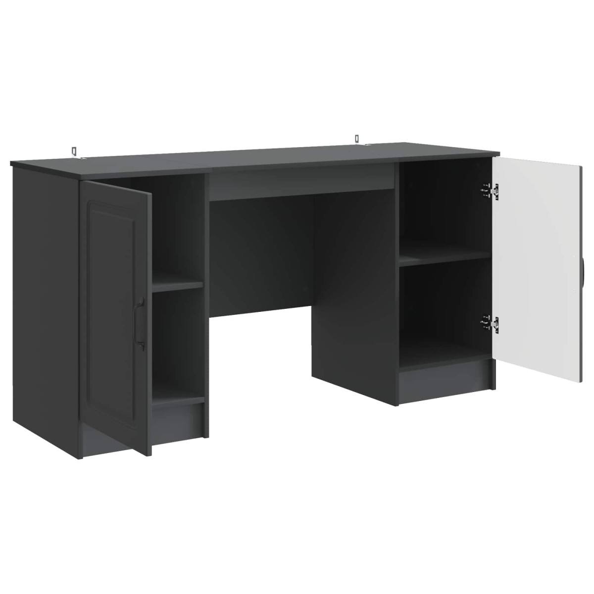 vidaXL Γραφείο Μαύρο 142,5 x 50 x 75 εκ. Επεξεργασμένο Ξύλο