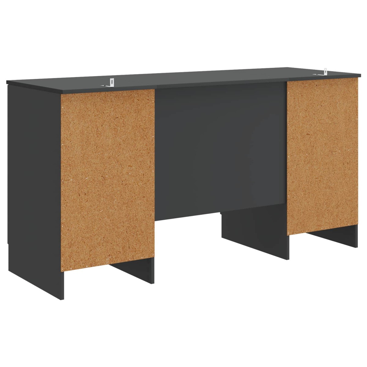 vidaXL Γραφείο Μαύρο 142,5 x 50 x 75 εκ. Επεξεργασμένο Ξύλο
