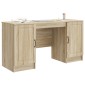 vidaXL Γραφείο Sonoma Δρυς 142,5 x 50 x 75 εκ. Επεξεργασμένο Ξύλο