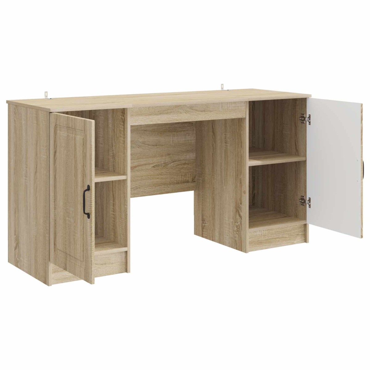 vidaXL Γραφείο Sonoma Δρυς 142,5 x 50 x 75 εκ. Επεξεργασμένο Ξύλο