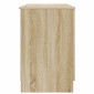 vidaXL Γραφείο Sonoma Δρυς 142,5 x 50 x 75 εκ. Επεξεργασμένο Ξύλο