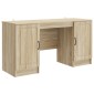 vidaXL Γραφείο Sonoma Δρυς 142,5 x 50 x 75 εκ. Επεξεργασμένο Ξύλο