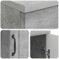 vidaXL Γραφείο Γκρι Σκυροδέματος 142,5 x 50 x 75 εκ.