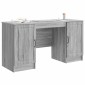 vidaXL Γραφείο Γκρι Sonoma 142,5 x 50 x 75 εκ. Επεξεργασμένο Ξύλο