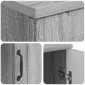 vidaXL Γραφείο Γκρι Sonoma 142,5 x 50 x 75 εκ. Επεξεργασμένο Ξύλο